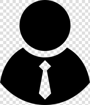 Person Svg Tie Icon   Man With Tie Icon  HD Png Download