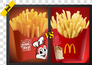 Mcdo And Jollibee Fries  HD Png Download