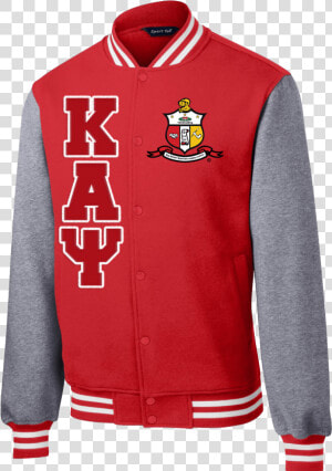 Kappa Alpha Psi Varsity Fleece Jacket Letters Greek   Sorority Jacket  HD Png Download