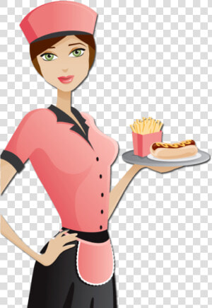 Transparent Transparent Background Waitress Png  Png Download