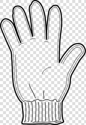 Glove Clipart Glove Michael Jackson   Glove Clipart Black And White  HD Png Download