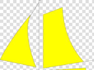 Yellow Clipart Sailboat   Sail  HD Png Download