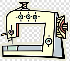 Vector Illustration Of Home Sewing Machine For Stitching  HD Png Download