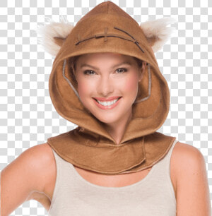 Star Wars Ewok Hood   Ewok Costume Hood  HD Png Download