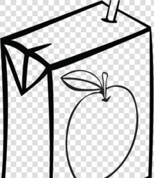 Juice Box Clip Art 358ra Apple Juice Box Clip Art From   Juice Black And White  HD Png Download