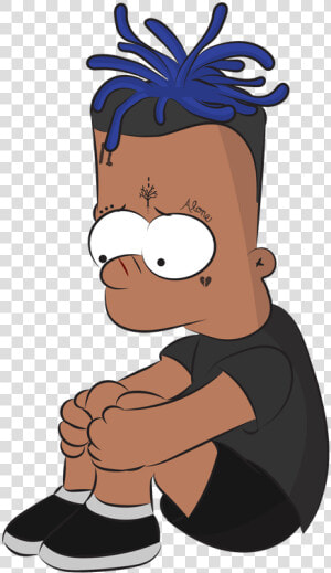 Transparent Bart Simpson Png   Bart Simpson Xxxtentacion  Png Download