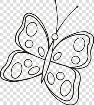 Cute Butterfly Drawings   Cute Butterfly Black And White Clipart  HD Png Download