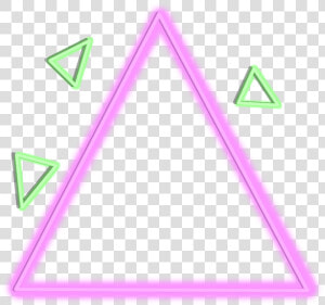  neon  triangle  glow  colorful  freetoedit  ftestickers   Triangle  HD Png Download