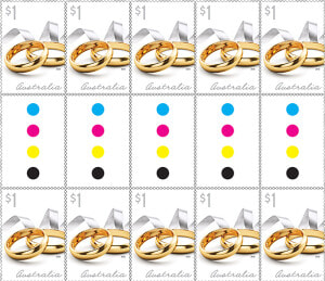 Gutter Strip 10 X  1 Gold Rings Stamps Product Photo   Fête De La Musique  HD Png Download