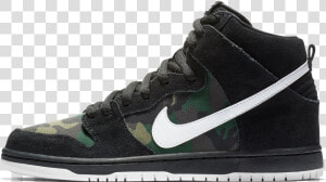 Nike Sb Dunk High Pro Black  HD Png Download