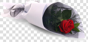 Single Red Rose   Single Red Rose Bouquet  HD Png Download