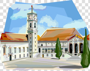 Vector Illustration Of Coimbra University Tower  Coimbra    Coimbra Vector  HD Png Download