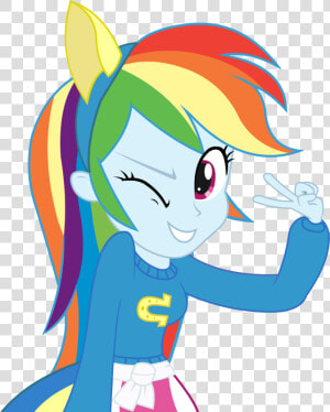 Rainbow Dash Daring Do Human  HD Png Download