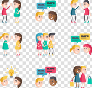 Friendship   Flat Icon Friendship  HD Png Download