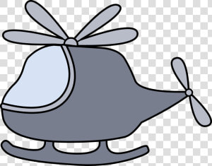 Little Gray Helicopter Clipart   Clip Art Toy Helicopter  HD Png Download