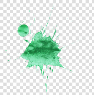 Watercolour Green Paint Splatter  HD Png Download