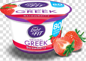 Strawberry Greek Yogurt   Dannon Light And Fit Greek Yogurt  HD Png Download