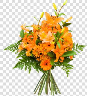 Ramo Flores Naranja Png  Transparent Png