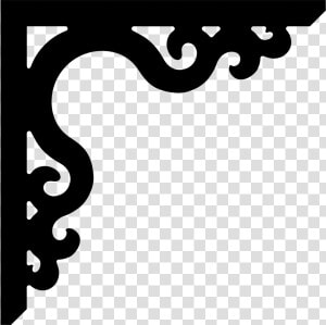 Corner Designs For Cards   Png Download   Corner Border Design Black  Transparent Png