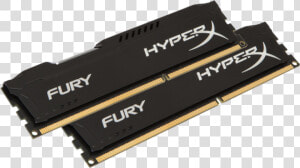 Hyperx Fury Black 16gb  Ddr4  2400mhz   Cl15    Random access Memory  HD Png Download