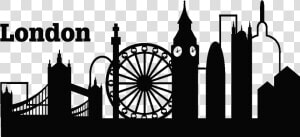 London Silhouette City Skyline   Silhouette London City Png  Transparent Png