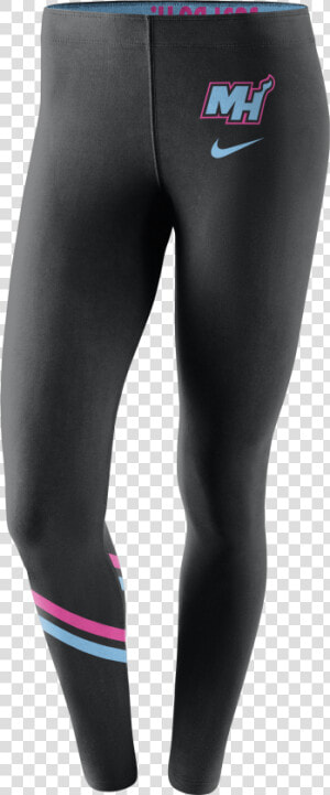 Nike Miami Heat Vice Nights Ladies Leg A See Tights  HD Png Download