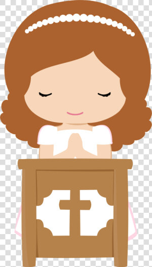 Girls In Their First Communion Clip Art   Clipart Communion Girls Png  Transparent Png