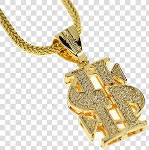 Thug Life Dollar Gold Chain Png Transparent Image   Dollar Chain Png  Png Download