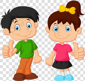 Child Boy Girl   Kids Thumbs Up Clipart  HD Png Download