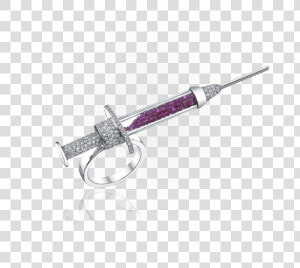 Addiction Collection   Syringe Ring   Jason Of Beverly Hills Syringe Ring  HD Png Download