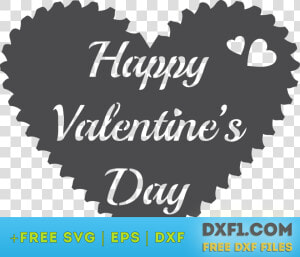 Happy Valentine S Day Cutout Quote   Happy Valentines Day Dxf  HD Png Download