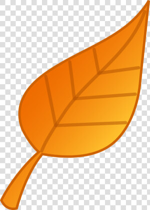 Simple Golden Leaf Vector Art   Fall Leaf Clipart  HD Png Download