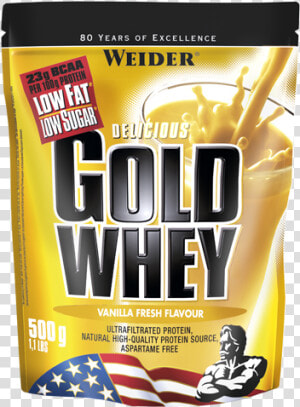 Gold Whey   Gold Whey Protein Weider  HD Png Download