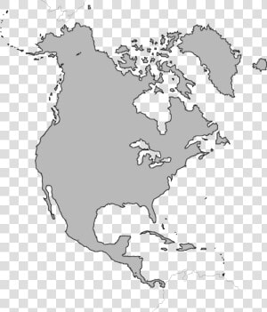 North America Map Png Image   10 Countries Of North America  Transparent Png