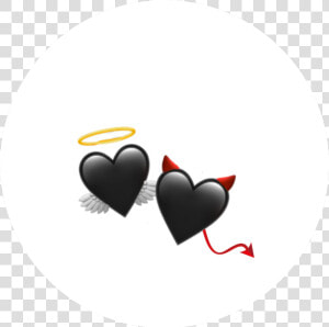  heart  emoji  devil  angel   Devil And Angel Emoji  HD Png Download