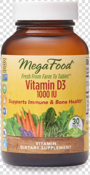 Megafood Vitamin D3 1000 Iu  HD Png Download