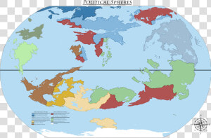 Political Map Of Fictional Planet  HD Png Download