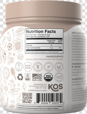 Kos Natural Label  HD Png Download