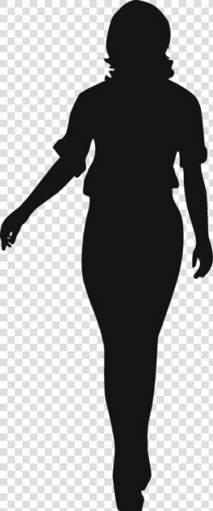 Woman Silhouette   Silhouette Of A Thick Woman  HD Png Download