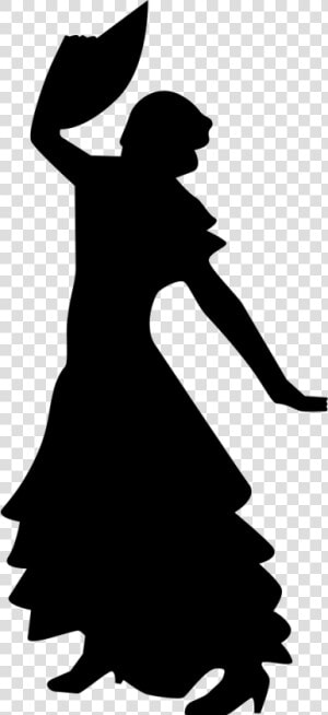 Flamenco Female Woman Silhouette Dancing  HD Png Download