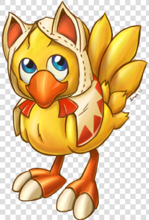 Cockatiel Clipart Chocobo   Chibi Chocobo White Mage  HD Png Download