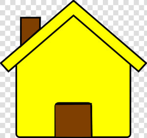 Yellow House Svg Clip Arts   Home Frame Clip Art  HD Png Download