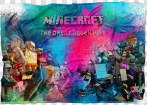 Minecraft Fleece Blanket Minecraft War Color Dust Blue   Update Minecraft  HD Png Download