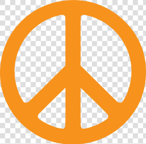 Peace Symbol Transparent   Orange Peace Sign  HD Png Download