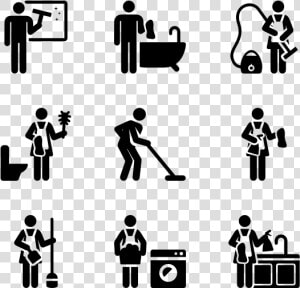 House Cleaning Pictograms   Clean My Room Icon  HD Png Download