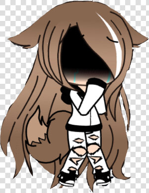  scared  gacha  life  gachalife  sad  cry  crybaby   Gacha Life Girl Sad  HD Png Download