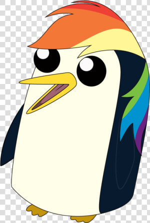  gunter Penguin Rainbow Dash   Гюнтер Из Время Приключений  HD Png Download