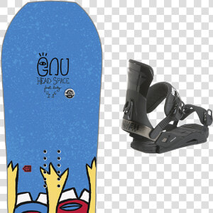 Gnu Asym Fb Head Space C3 2018 Drake Super Sport Black   Snowboard  HD Png Download