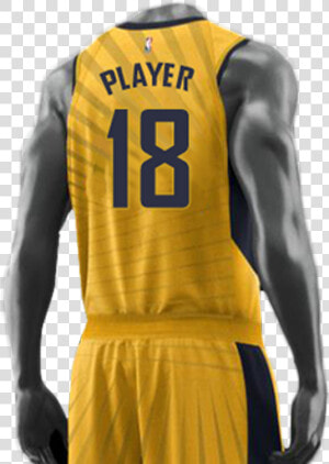 The Back Of The Statement Uniform Features The Foundation   Indiana Pacers Uniform 2018  HD Png Download