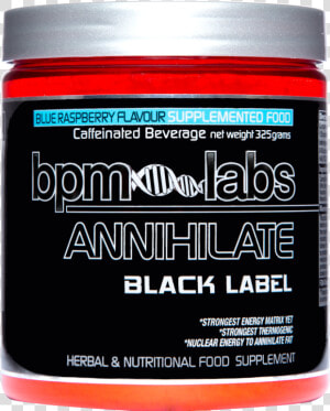 Bpm Labs Annihilate Black Label Title Bpm Labs Annihilate   Carmine  HD Png Download